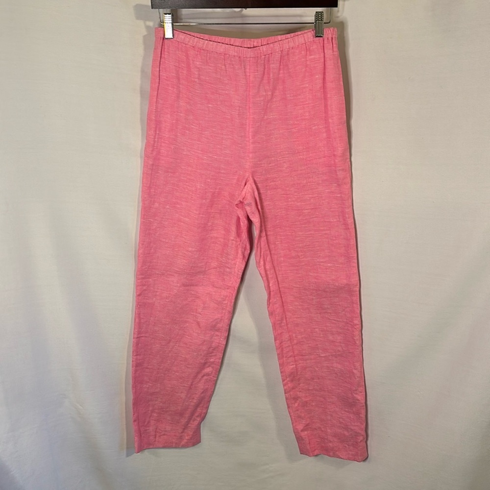 Saks Fifth Avenue Linen Pants Pink Size 4 Petite
